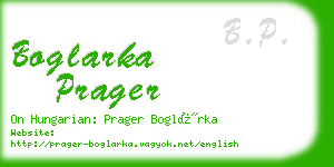 boglarka prager business card